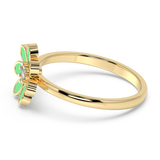 9K Gold Camellia Ring