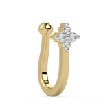 9K Gold Indigo Nose Pin