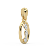 9K Gold Opal Pendant