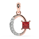 9K Gold Crystal Pendant