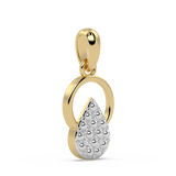 9K Gold Gemma Pendant
